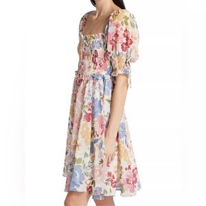 **S O L D **. En Saison Constantia Floral Smocked Dress - Size Medium